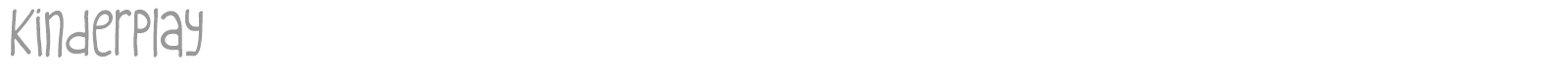 Kinderplay font preview