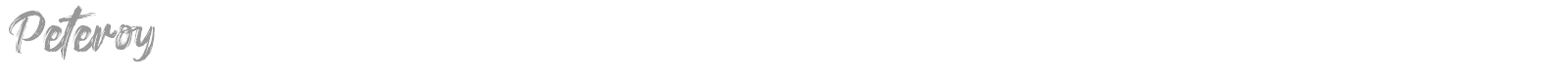 Peteroy font preview