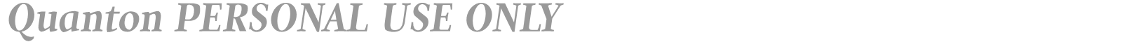 Quanton font preview