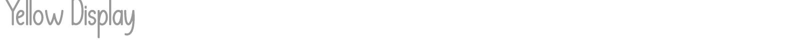 Yellow Display font preview