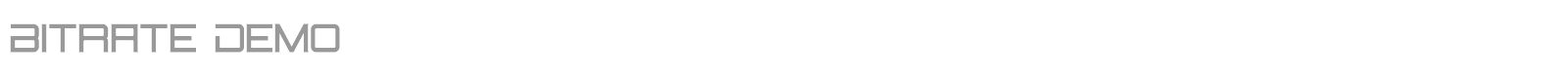 Bitrate font preview