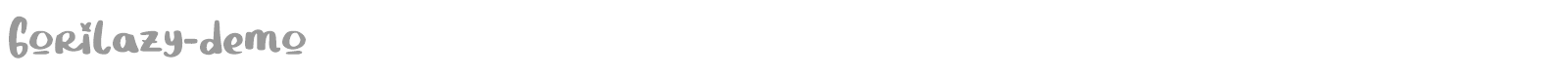 Gorilazy font preview