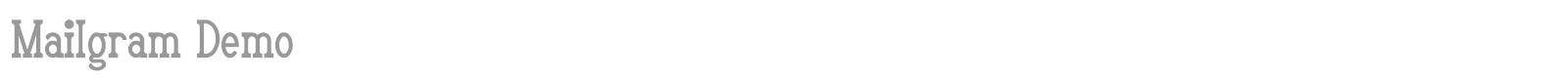 Mailgram font preview