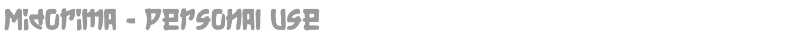 Midorima font preview