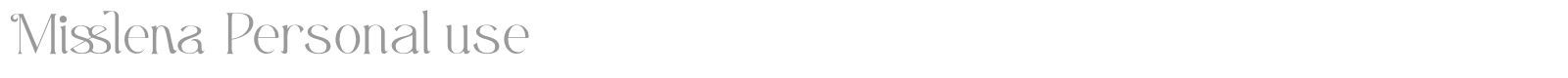 Misslena font preview