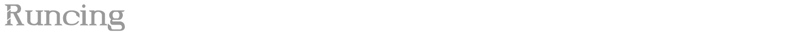 Runcing font preview