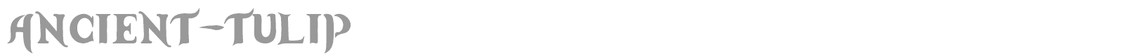 Ancient Tulip font preview