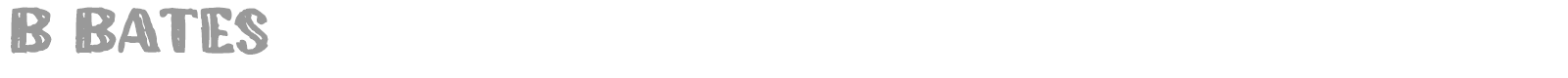 b Bates font preview