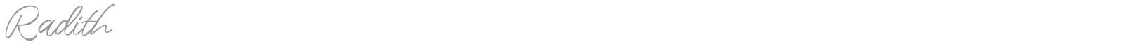 Radith font preview