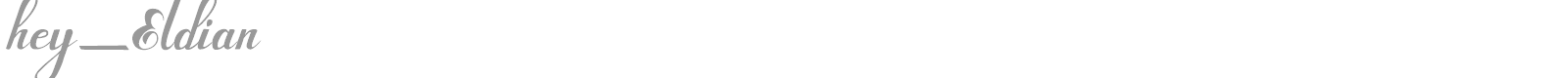 Hey Eldian font preview