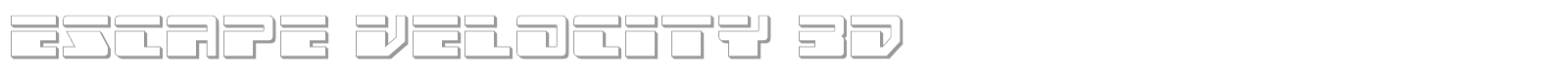 Escape Velocity font preview