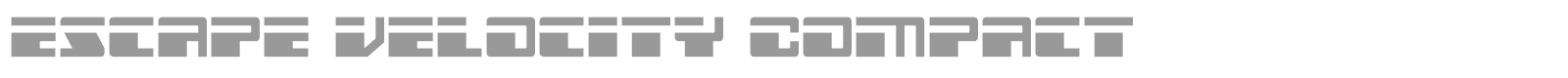 Escape Velocity font preview