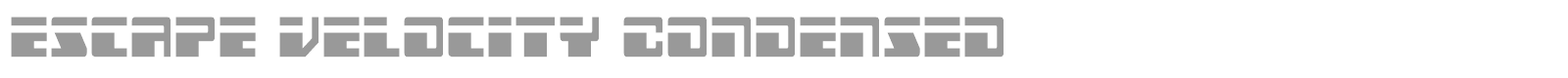 Escape Velocity font preview