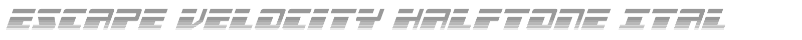 Escape Velocity font preview