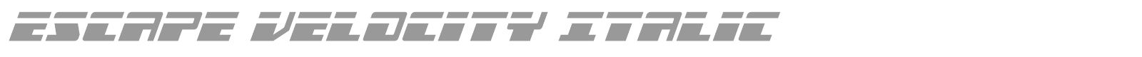 Escape Velocity font preview
