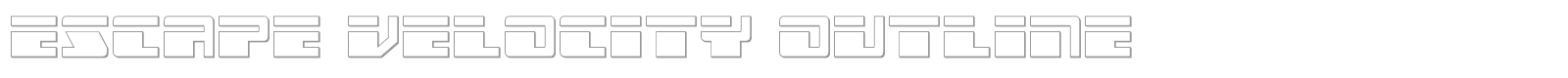 Escape Velocity font preview