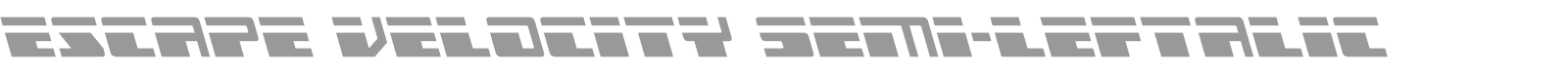Escape Velocity font preview