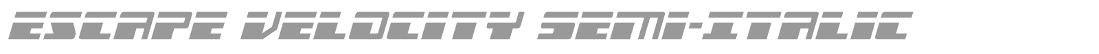 Escape Velocity font preview