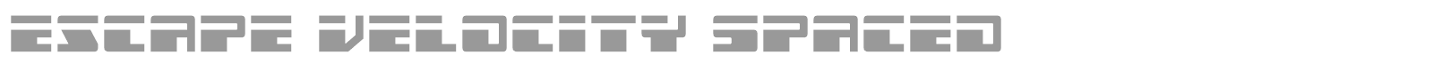 Escape Velocity font preview