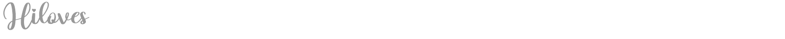 Hiloves font preview
