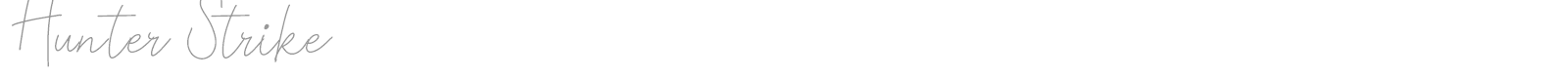 Hunter Strike font preview