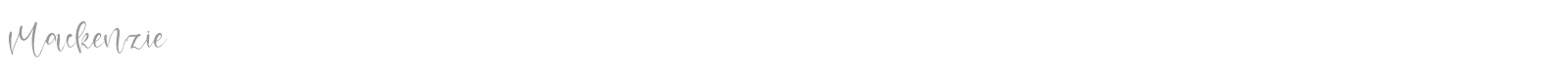 Mackenzie font preview