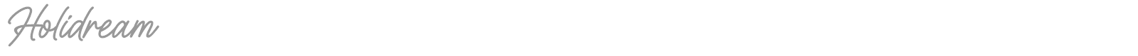 Holidream font preview