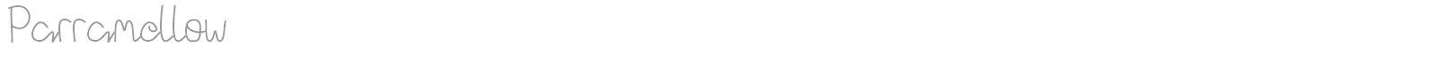 Parramellow font preview