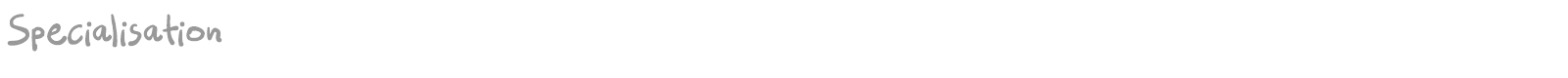 Specialisation font preview
