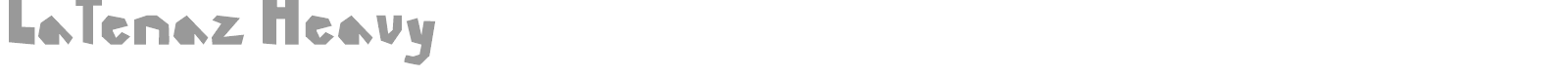 Latenaz font preview