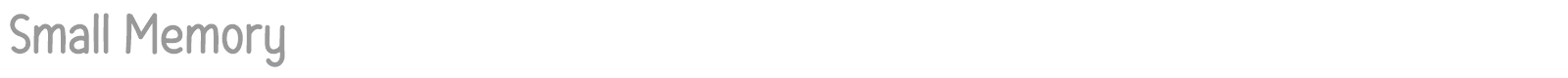 Small Memory font preview