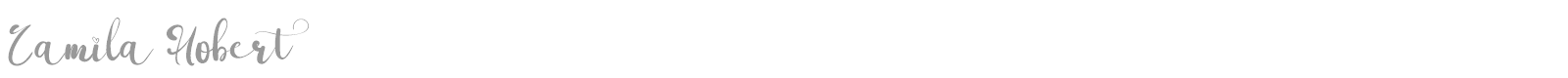 Camila Hobert font preview