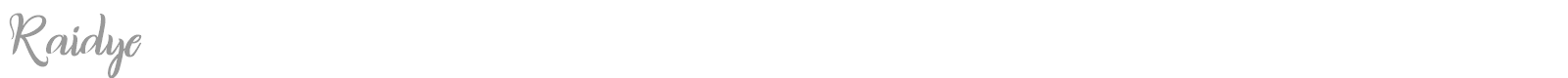 Raidye font preview
