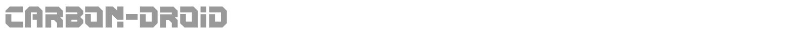 Carbon Droid font preview