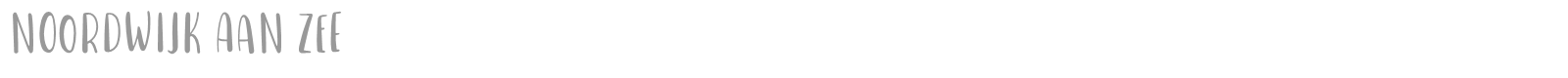 Noordwijk aan Zee font preview
