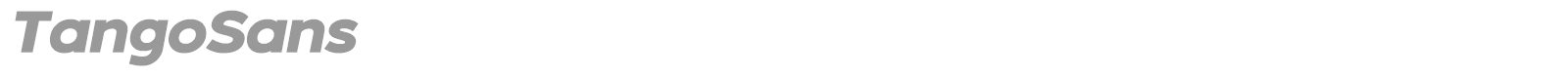 Tango Sans font preview