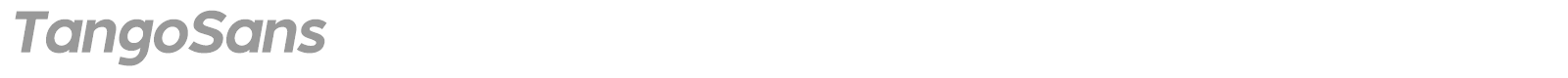 Tango Sans font preview