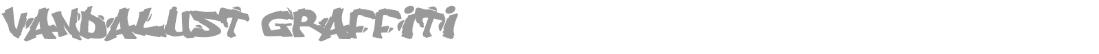 Vandalust Graffiti font preview