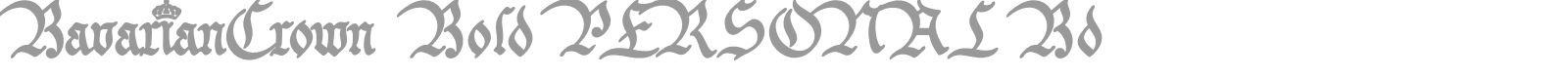 Bavarian Crown font preview
