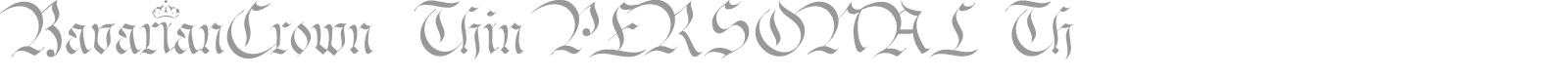 Bavarian Crown font preview