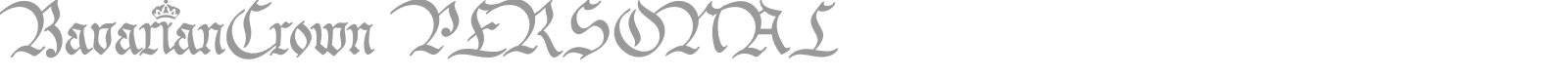 Bavarian Crown font preview