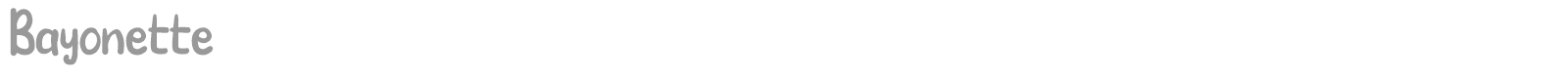 Bayonette font preview