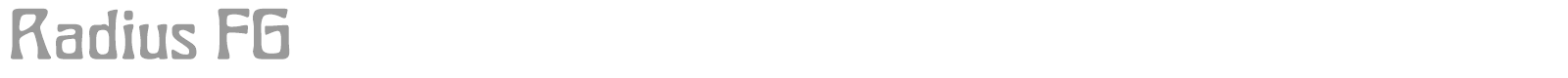 Radius FG font preview