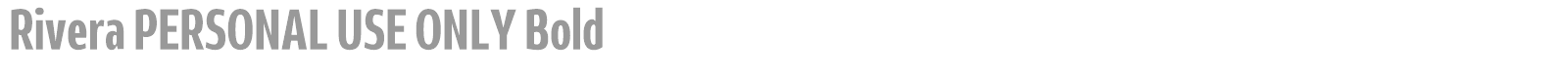 Rivera font preview