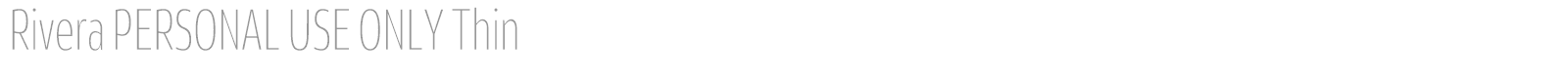 Rivera font preview