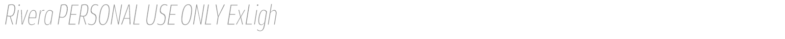 Rivera font preview