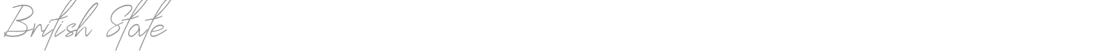 British State font preview