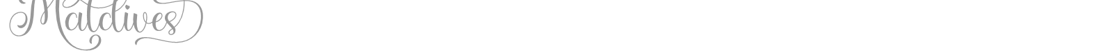 Maldives font preview