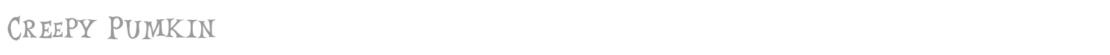Creepy Pumkin font preview