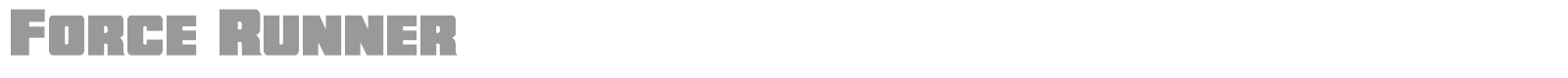 Force Runner font preview